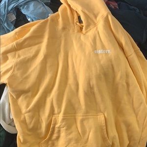 Sisters apparel creamsicle hoodie